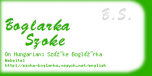 boglarka szoke business card